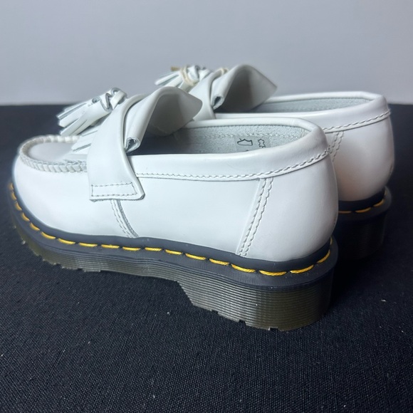 ❗️NEW Dr. Martens AirWair ADRIAN YELLOW STITCH LEATHER TASSEL LOAFERS Size 5 - Picture 9 of 15